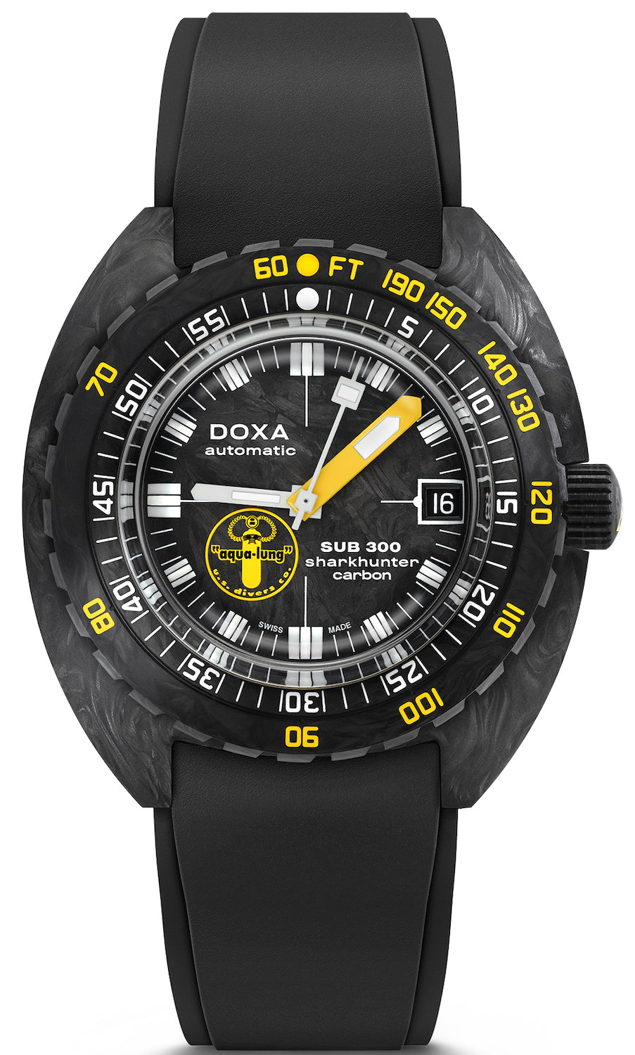 Doxa Sub 300 Carbon Aqua Lung US Divers Limited Edition Watch 822.70.101AQL.20 Image 1