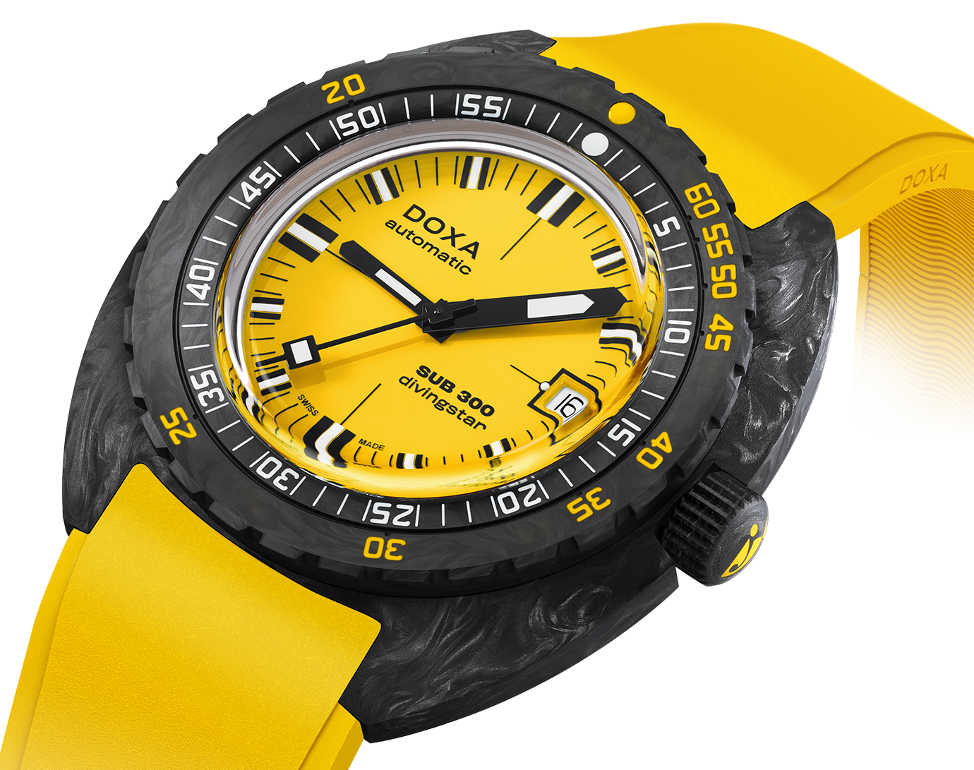 Doxa SUB 300 Carbon COSC Divingstar Rubber Watch 822.70.361.31 Image 2