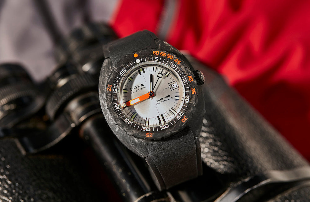 Doxa SUB 300 Carbon COSC Searambler Rubber Watch 822.70.021.20 Image 5