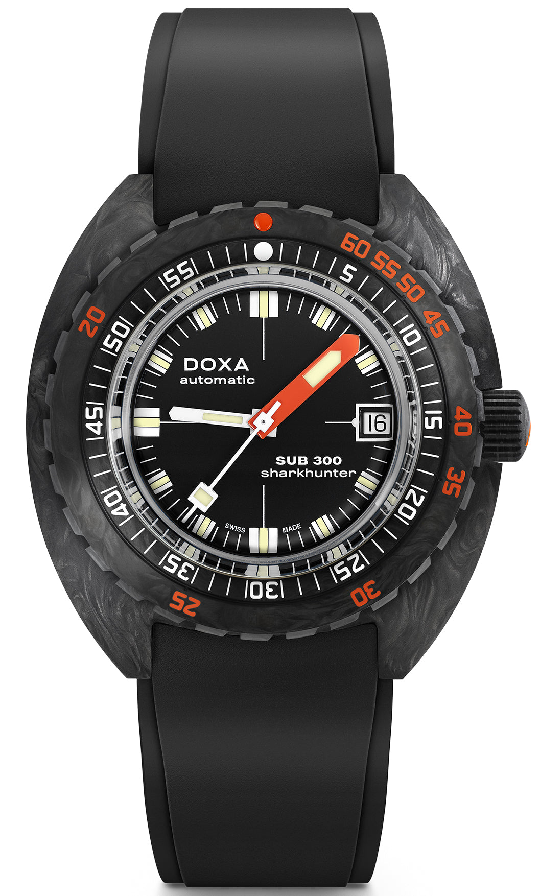 Doxa SUB 300 Carbon COSC Sharkhunter Rubber Watch 822.70.101.20 Image 1