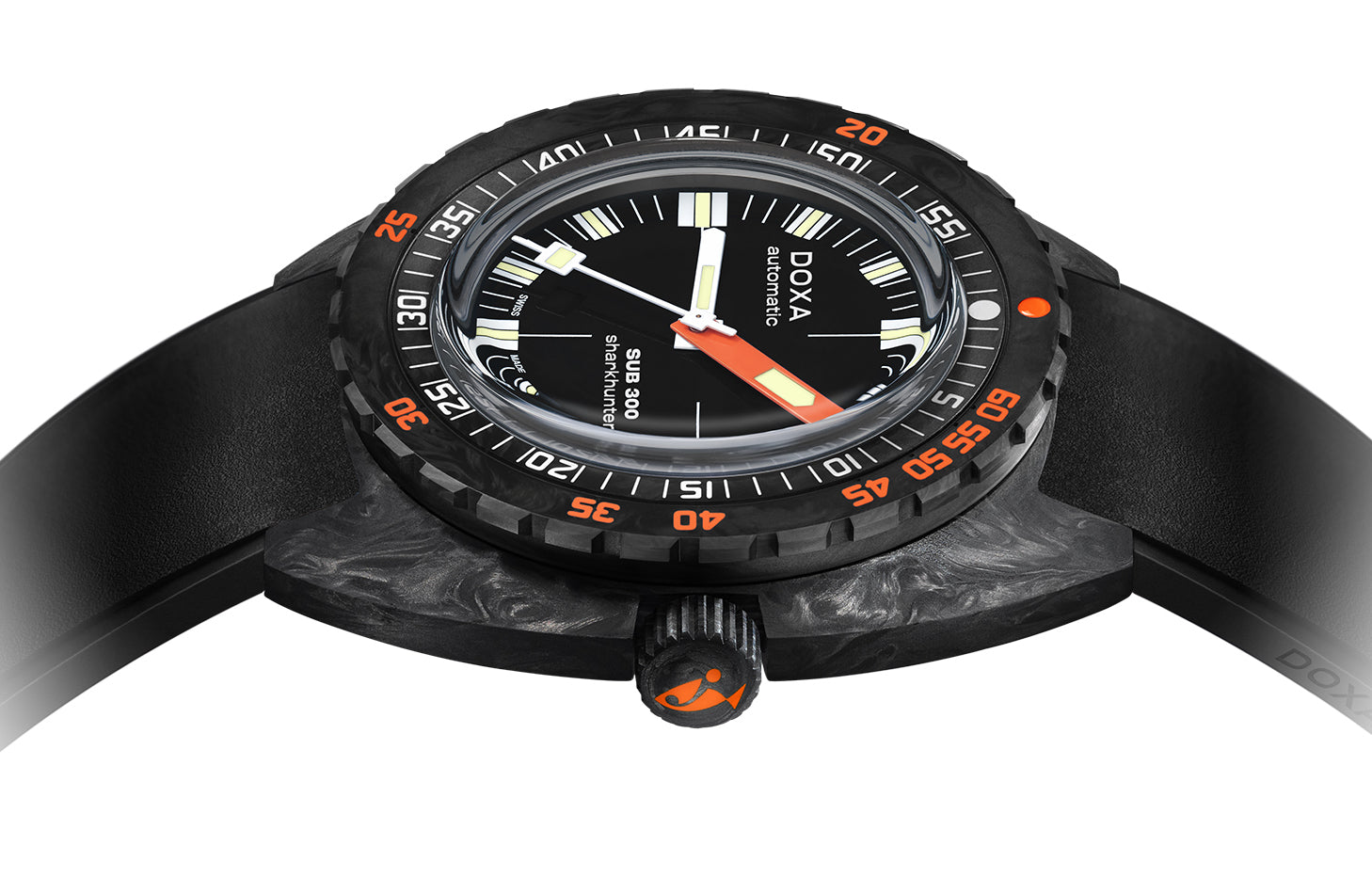 Doxa SUB 300 Carbon COSC Sharkhunter Rubber Watch 822.70.101.20 Image 3