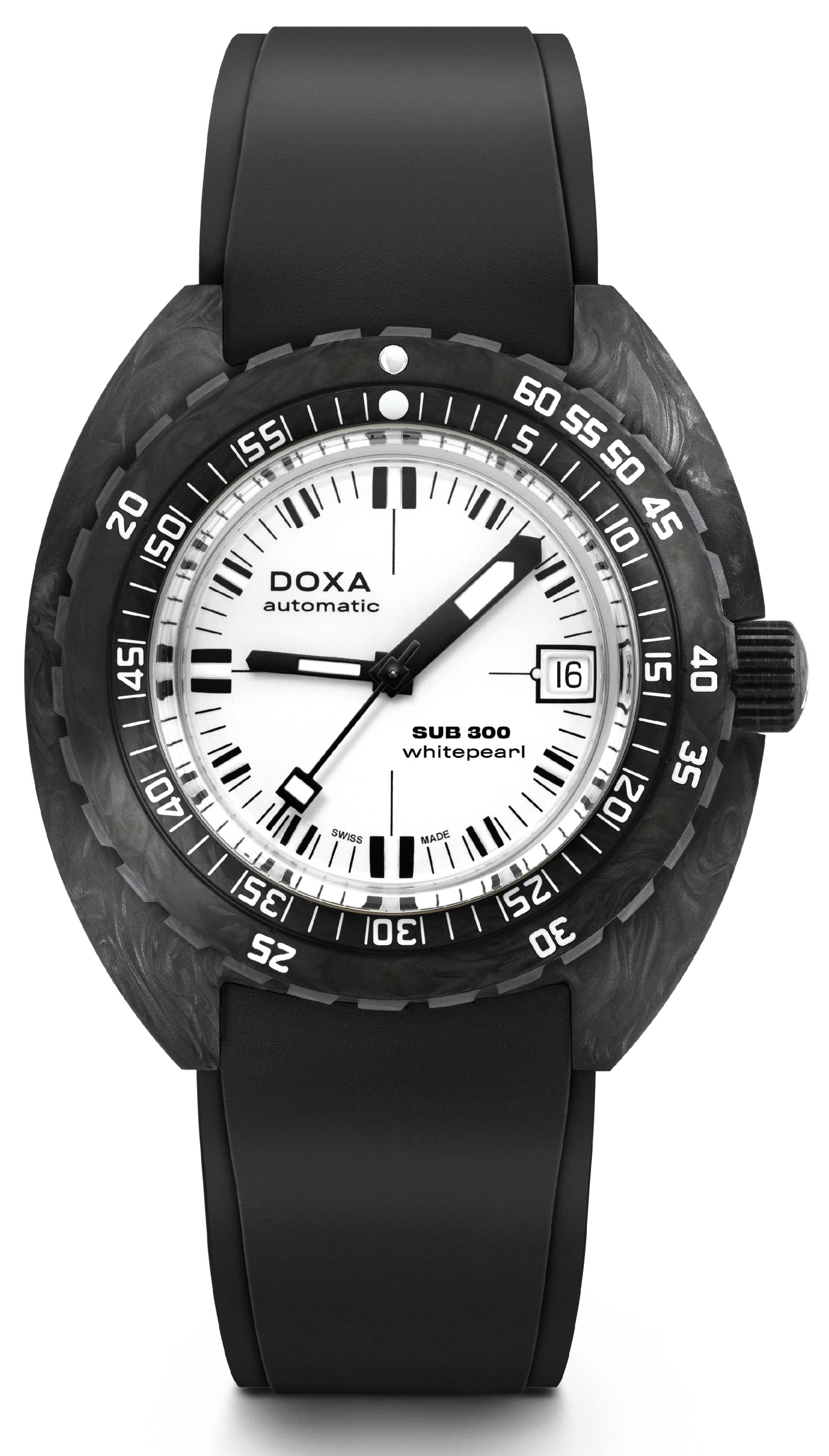 Doxa Sub 300 Carbon Whitepearl Watch 822.70.011.20 Image 1