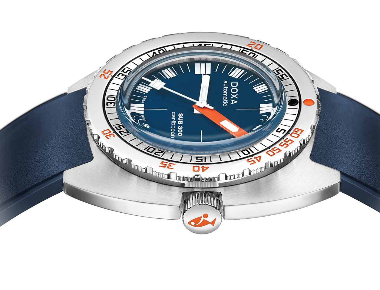 Doxa SUB 300 COSC Caribbean Rubber Watch 821.10.201.32 Image 3