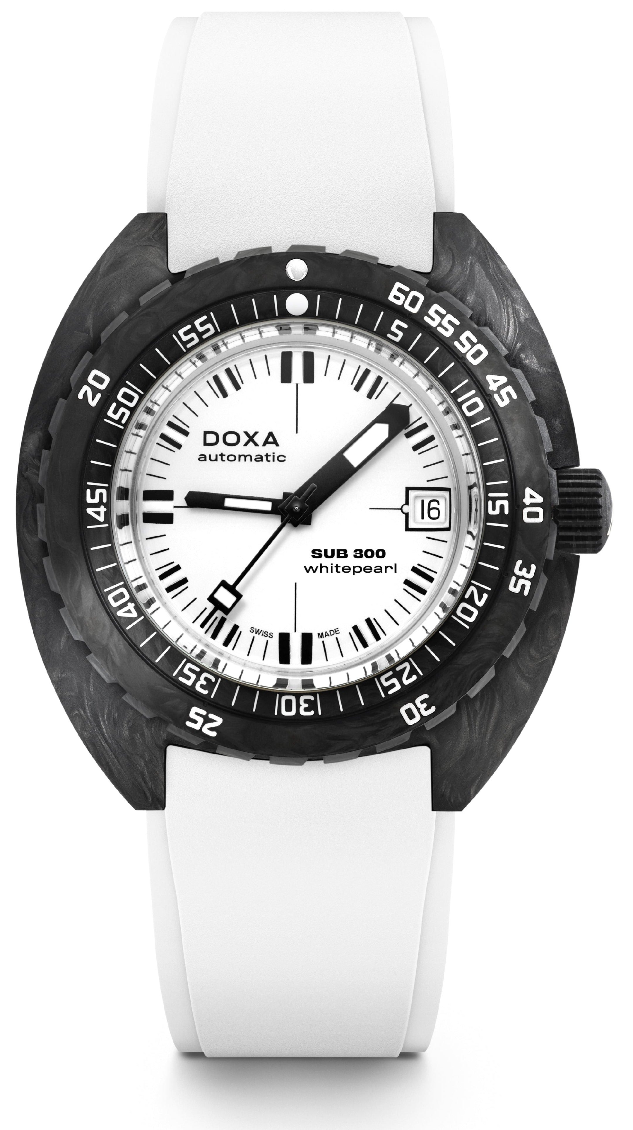 Doxa SUB 300 Whitepearl Carbon Watch 822.70.011.23 Image 1