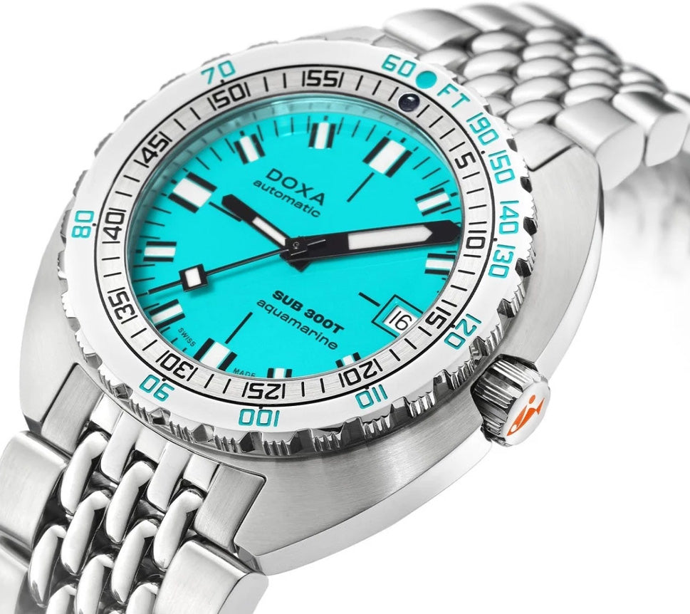 Doxa Sub 300T Aquamarine Bracelet Watch 840.10.241.10 Image 2