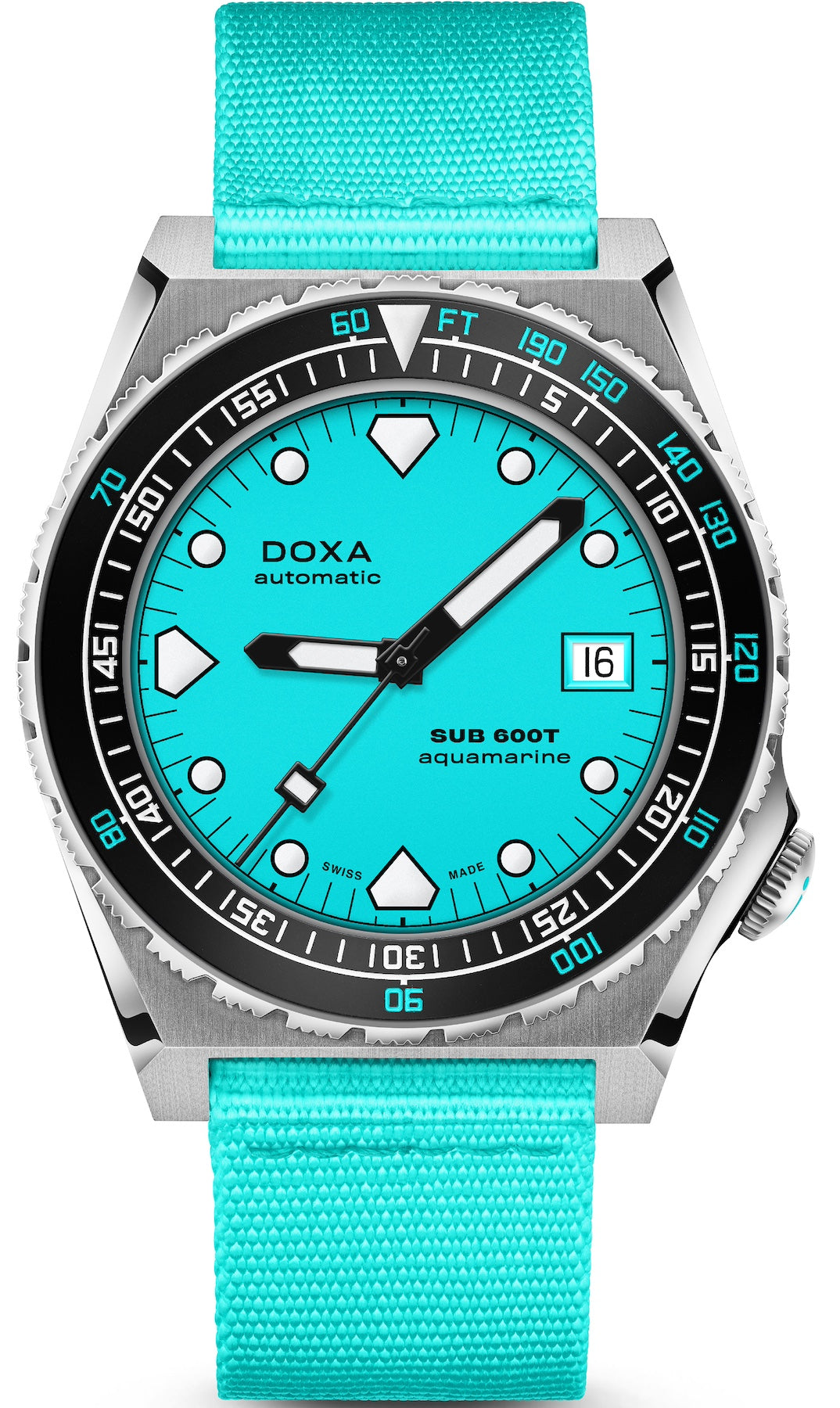 Doxa SUB 600T Aquamarine Nato Watch 861.10.241.25.N Image 1