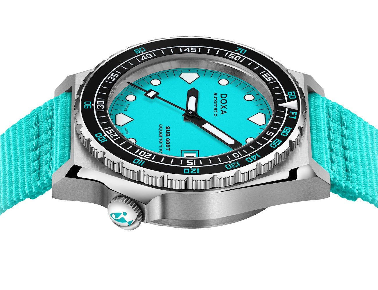 Doxa SUB 600T Aquamarine Nato Watch 861.10.241.25.N Image 3