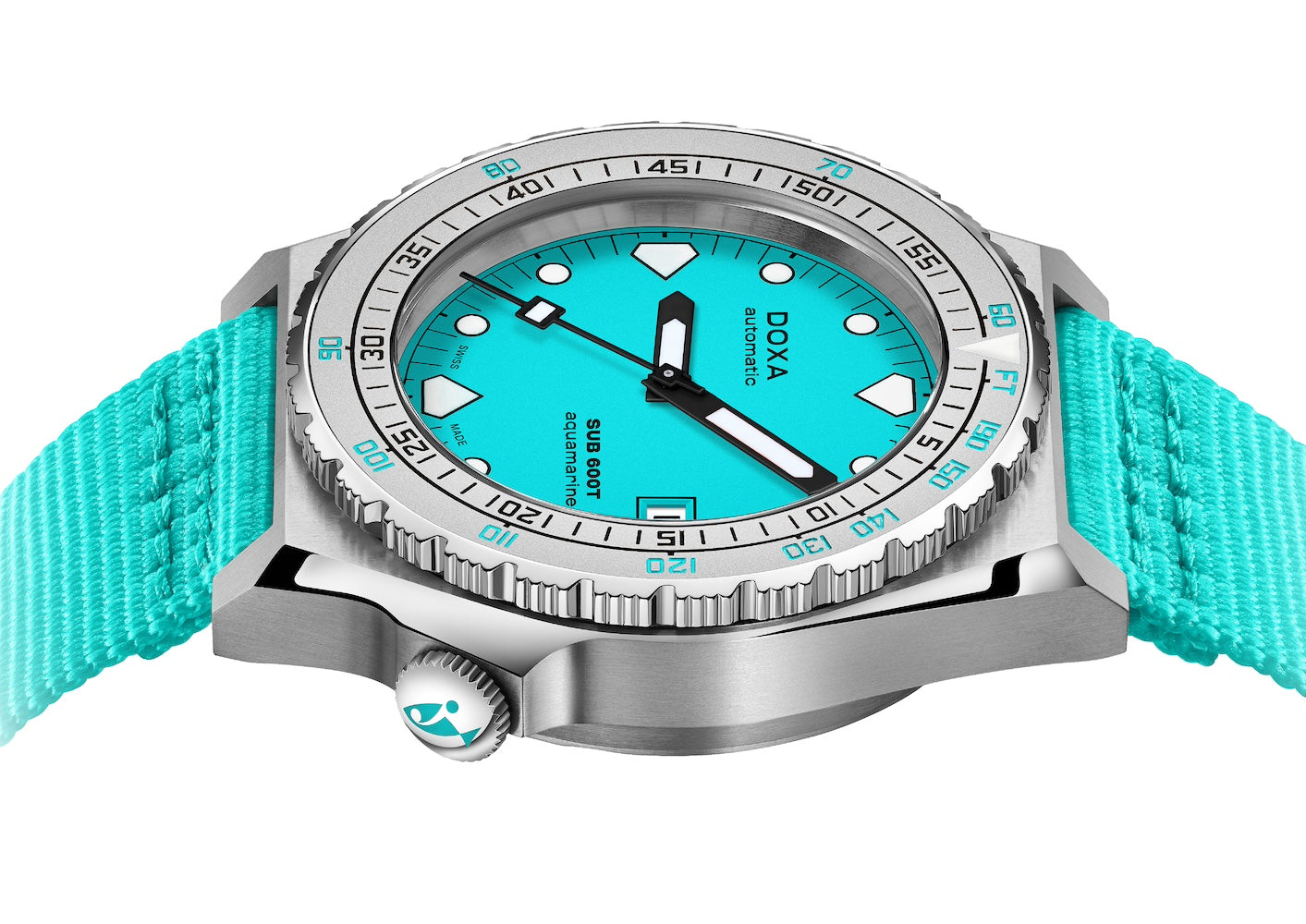 Doxa SUB 600T Aquamarine Nato Watch 862.10.241.25.N Image 3