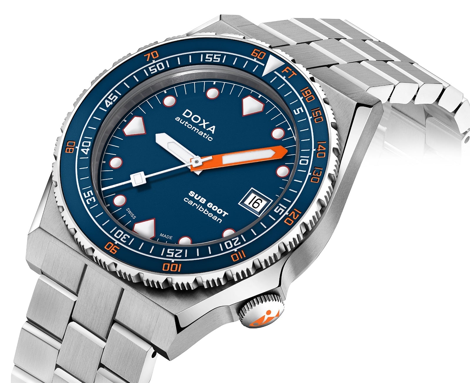 Doxa SUB 600T Caribbean Bracelet Watch 861.10.201.10 Image 2