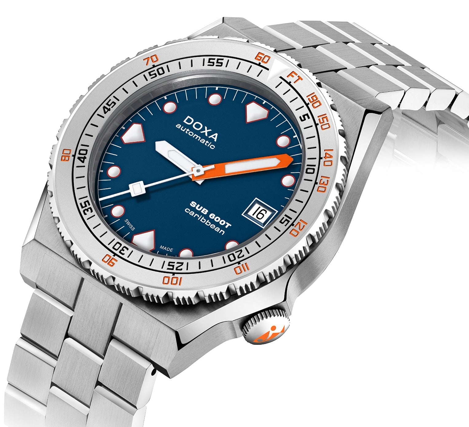 Doxa SUB 600T Caribbean Bracelet Watch 862.10.201.10 Image 2
