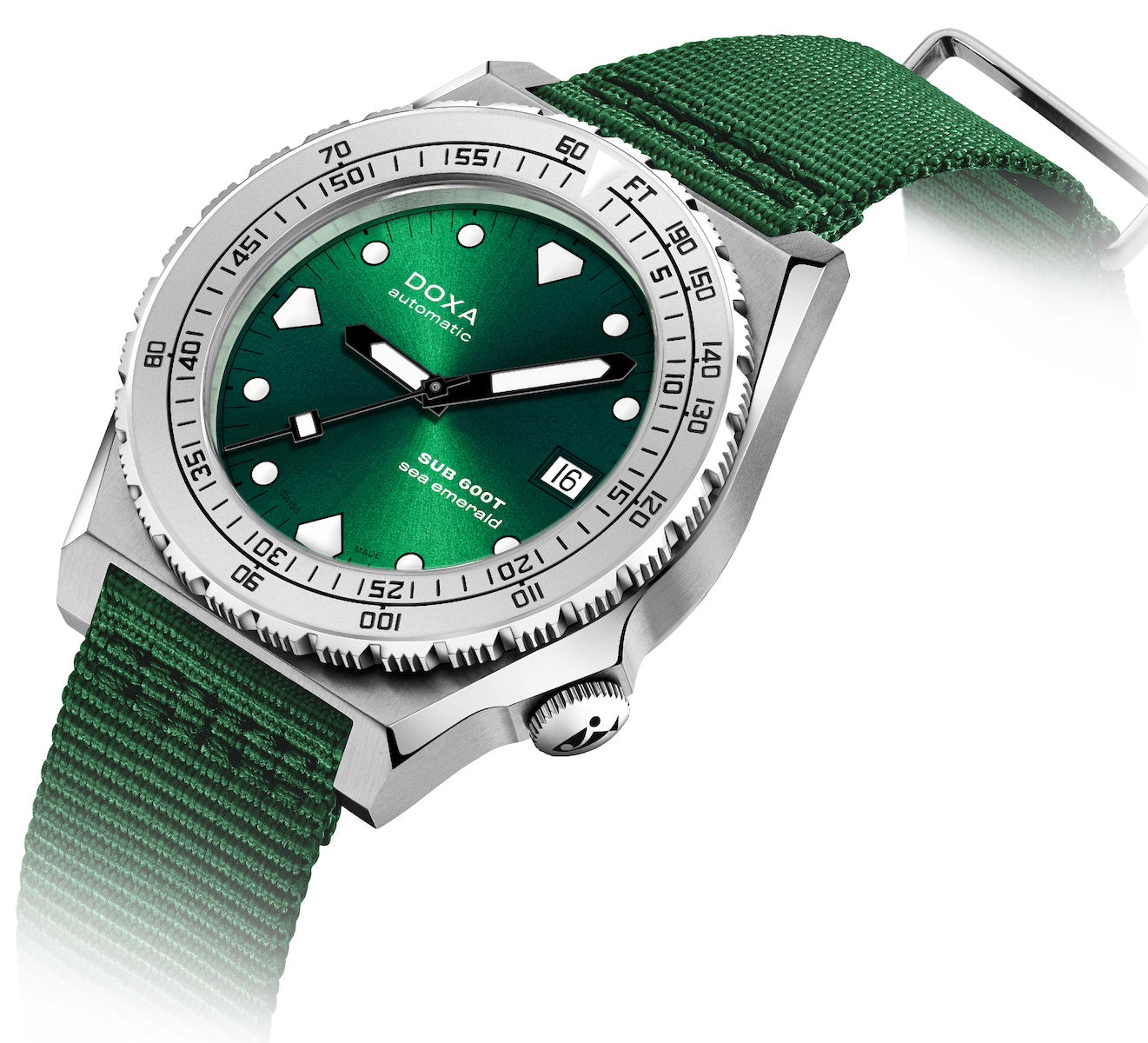 Doxa SUB 600T Sea Emerald Nato Watch 862.10.131.26-N Image 2