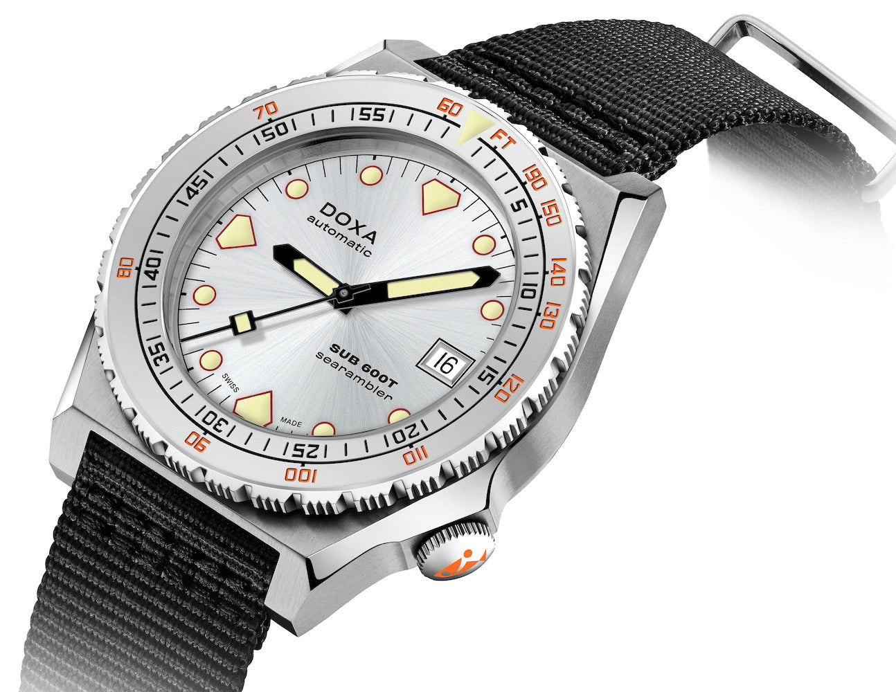 Doxa SUB 600T Searambler Nato Watch 862.10.021.20.N Image 2