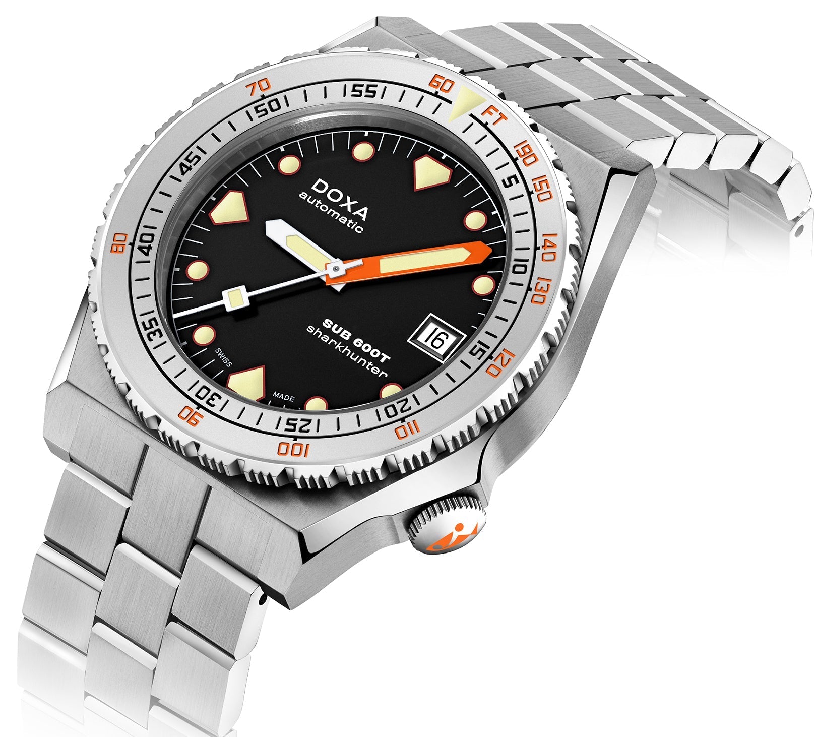 Doxa SUB 600T Sharkhunter Bracelet Watch 862.10.101.10 Image 2