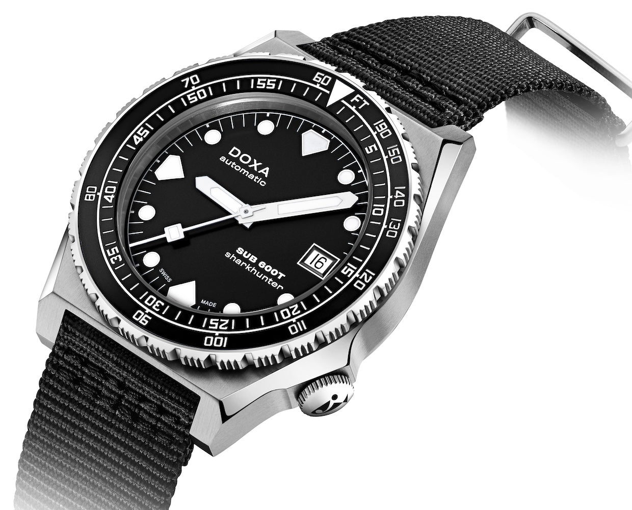 Doxa SUB 600T Sharkhunter Nato Watch 861.10.101B.20.N Image 2