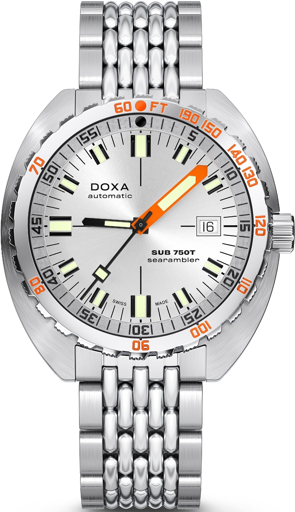 Doxa Sub 750T Searambler Bracelet Watch 825.10.021.10 Image 1