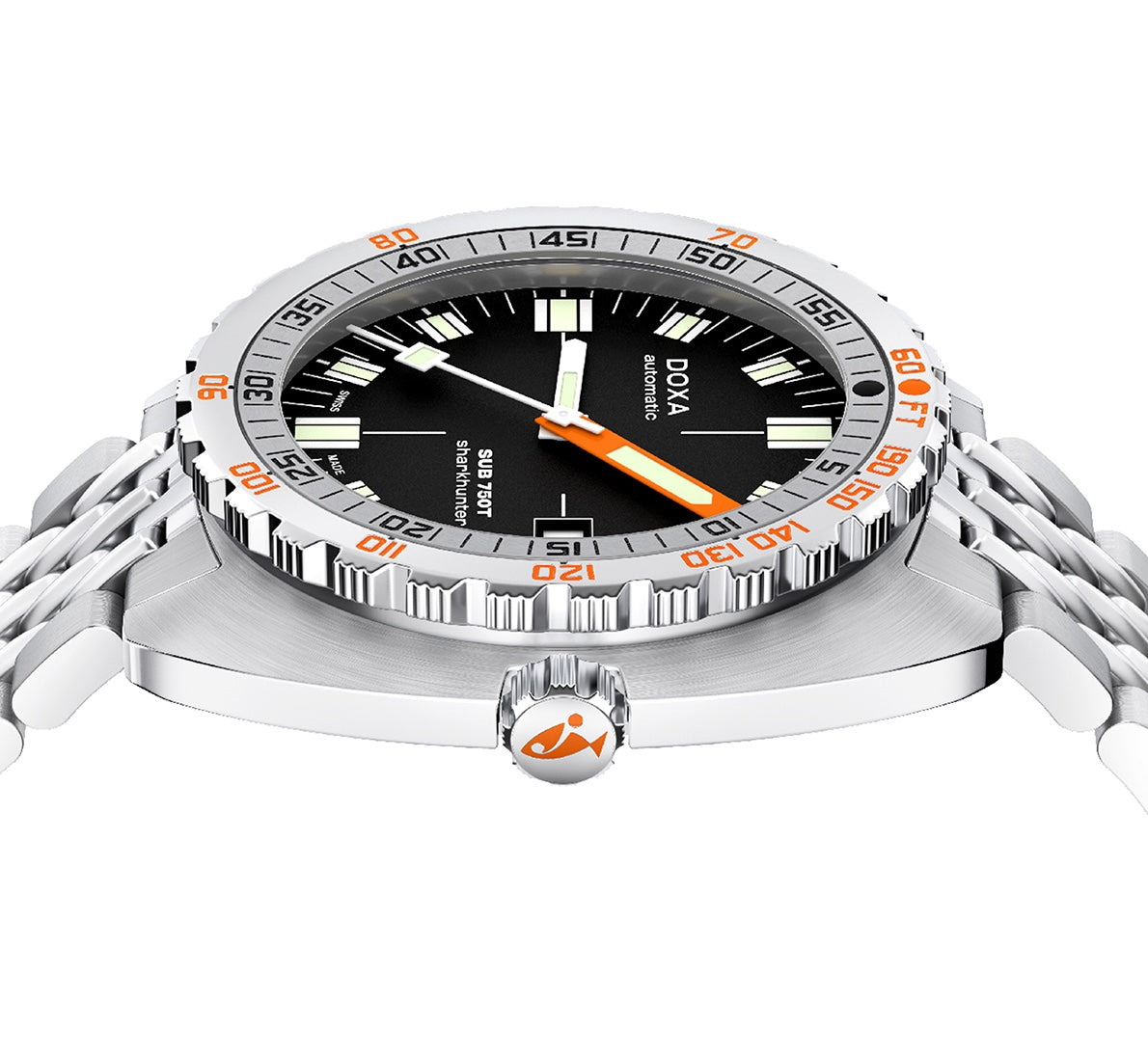 Doxa Sub 750T Sharkhunter Bracelet Watch 825.10.101.10 Image 3