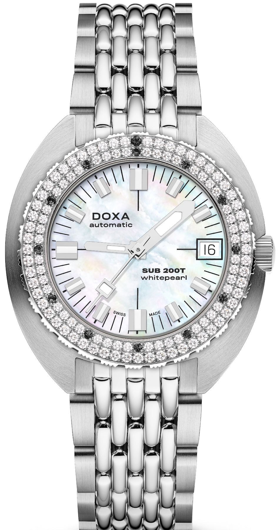 Doxa Watch SUB 200T Diamonds Whitepearl 804.10D.011.10 Image 1