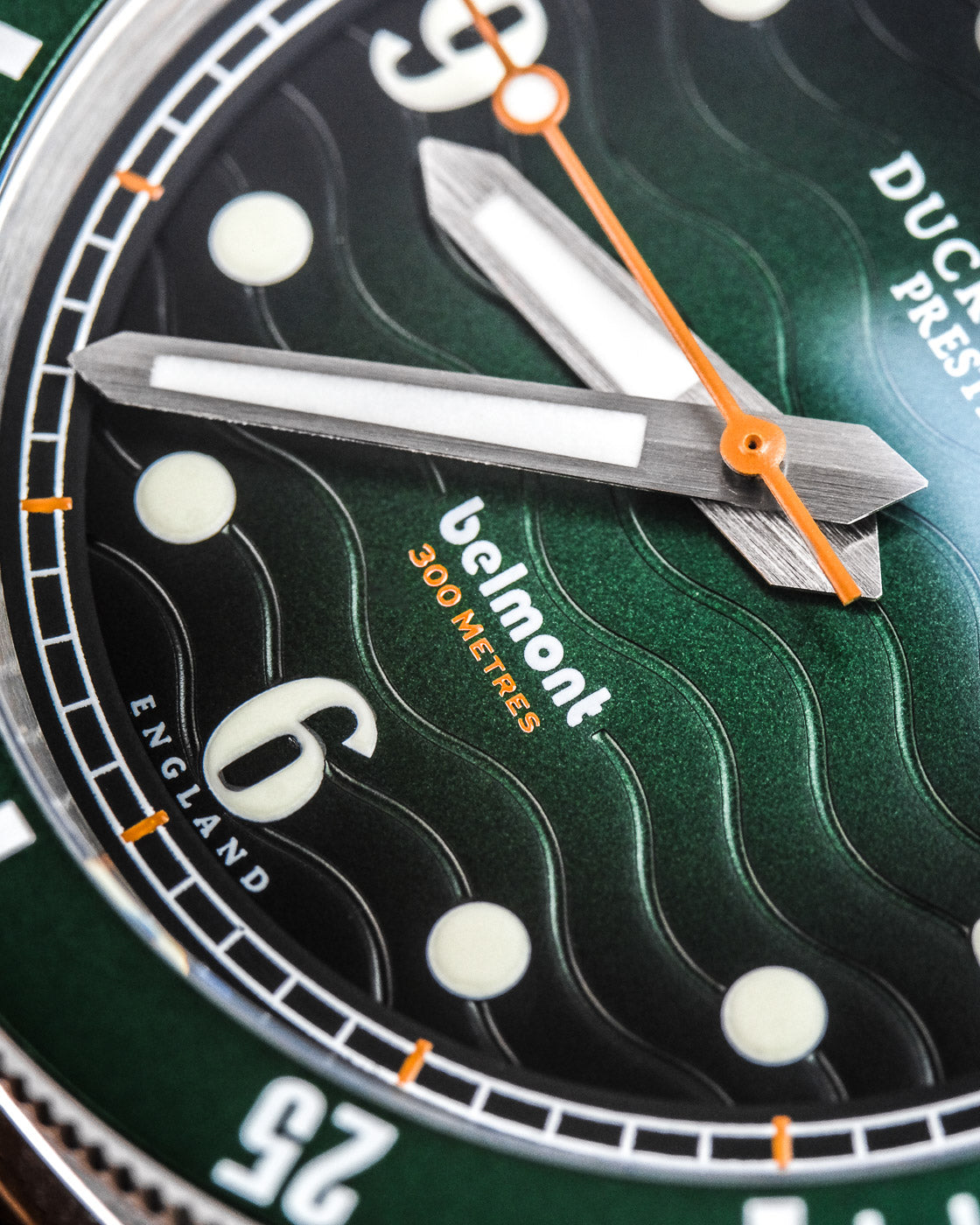 Duckworth Prestex Belmont Dive Green Green Rubber Watch D328-03-ER Image 5