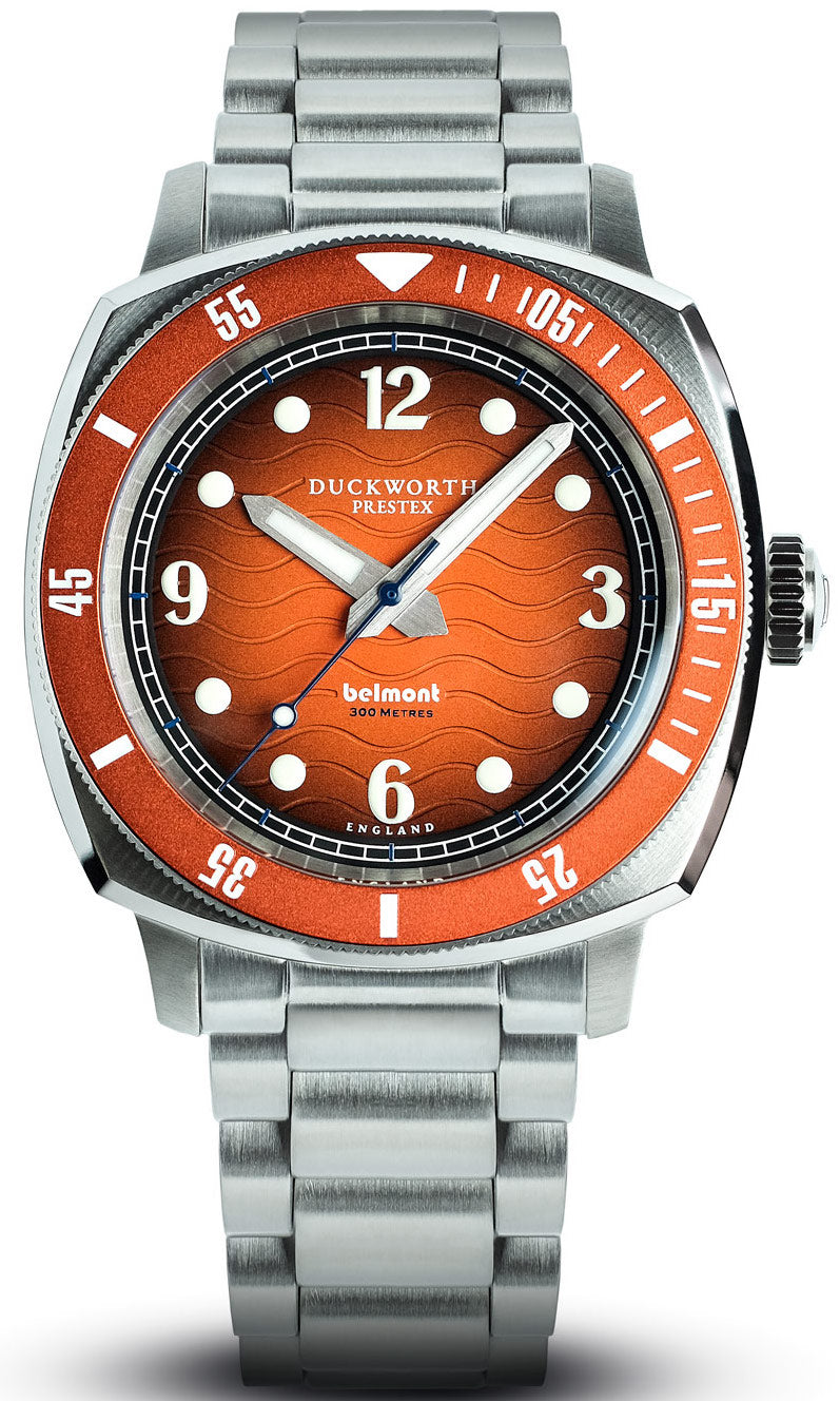 Duckworth Prestex Belmont Dive Orange Bracelet Watch D328-05-ST Image 1