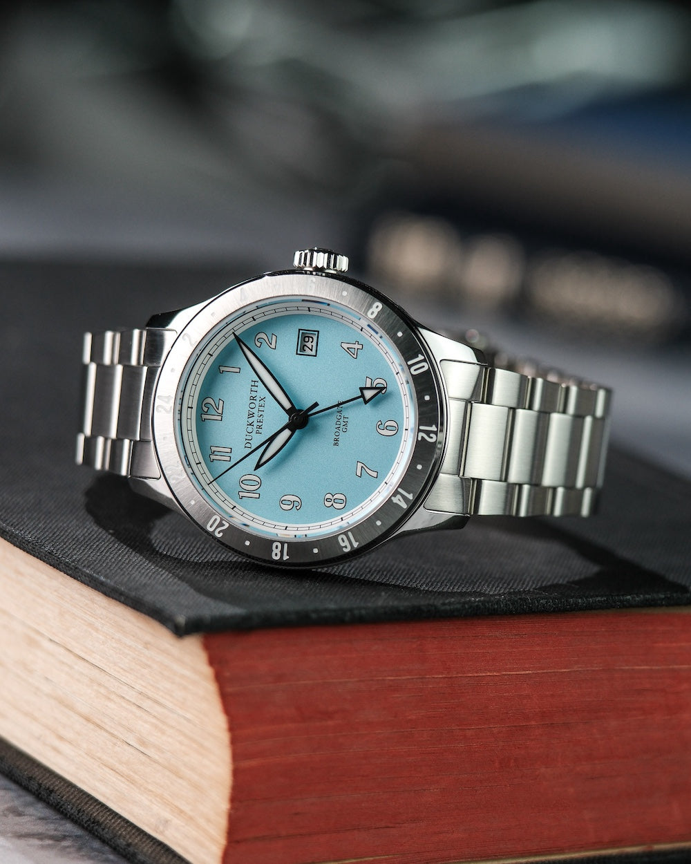 Duckworth Prestex Broadgate GMT Blue Bracelet Watch D760-03-ST Image 2