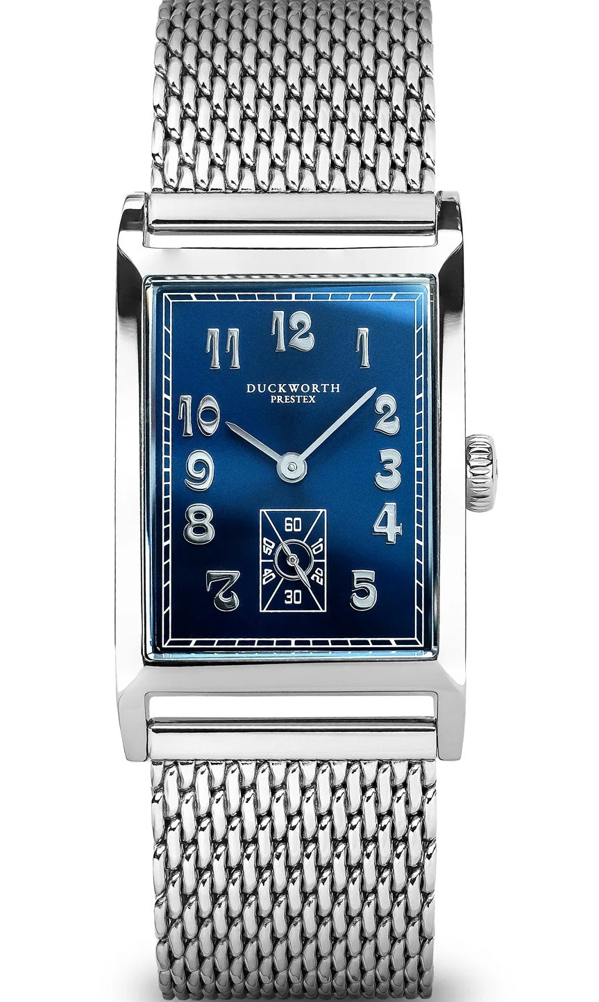 Duckworth Prestex Centenary Blue Mesh Bracelet Watch D803-03-ST Image 1