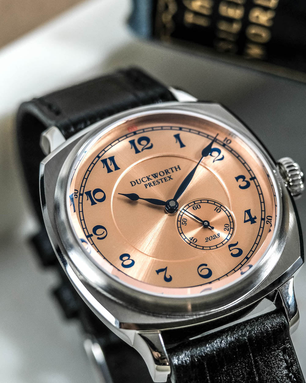 Duckworth Prestex Coronation 2023 Salmon Pink Limited Edition Watch D944-07-B Image 6