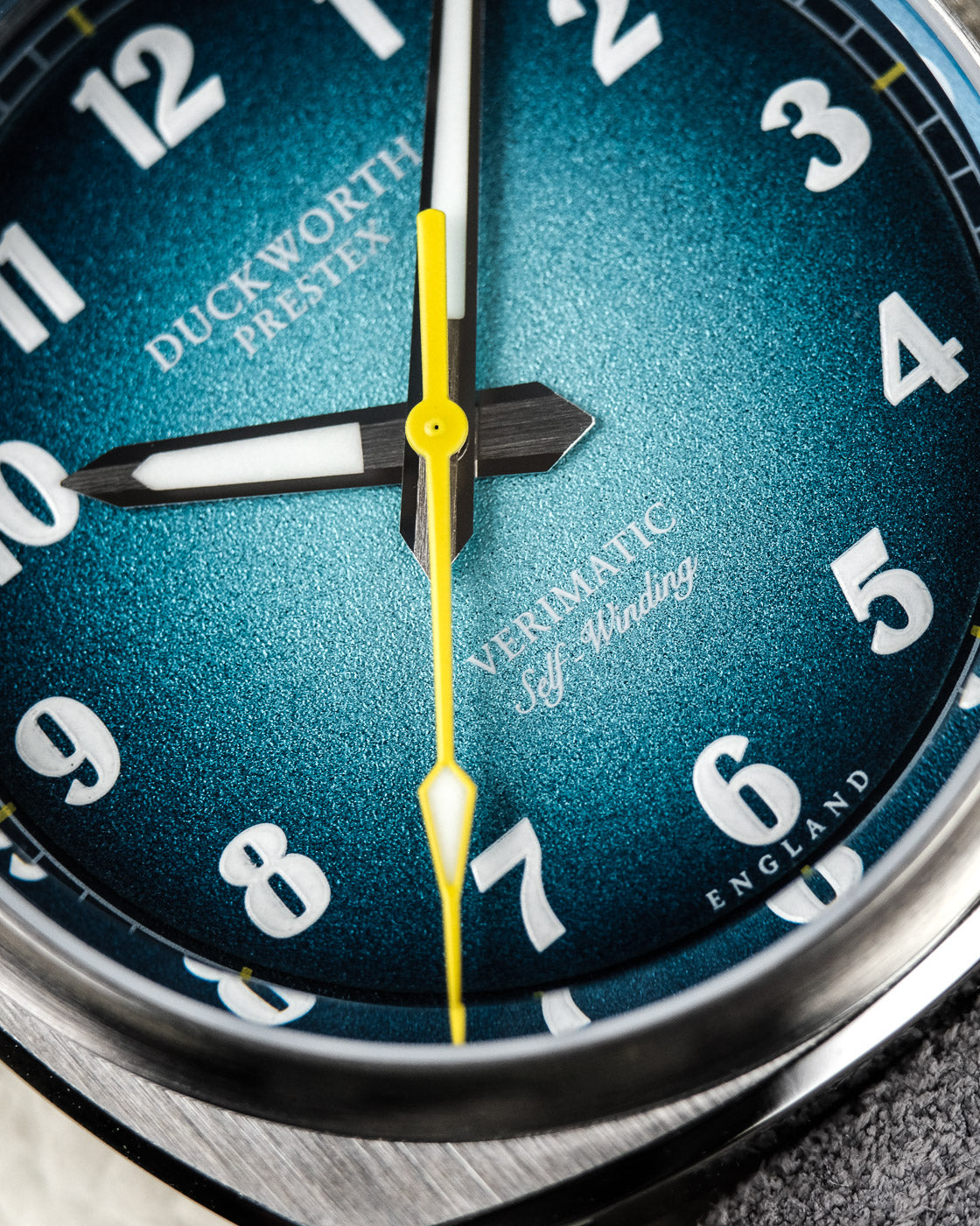 Duckworth Prestex Verimatic Blue Fume Grey Suede Watch D891-03-G Image 2