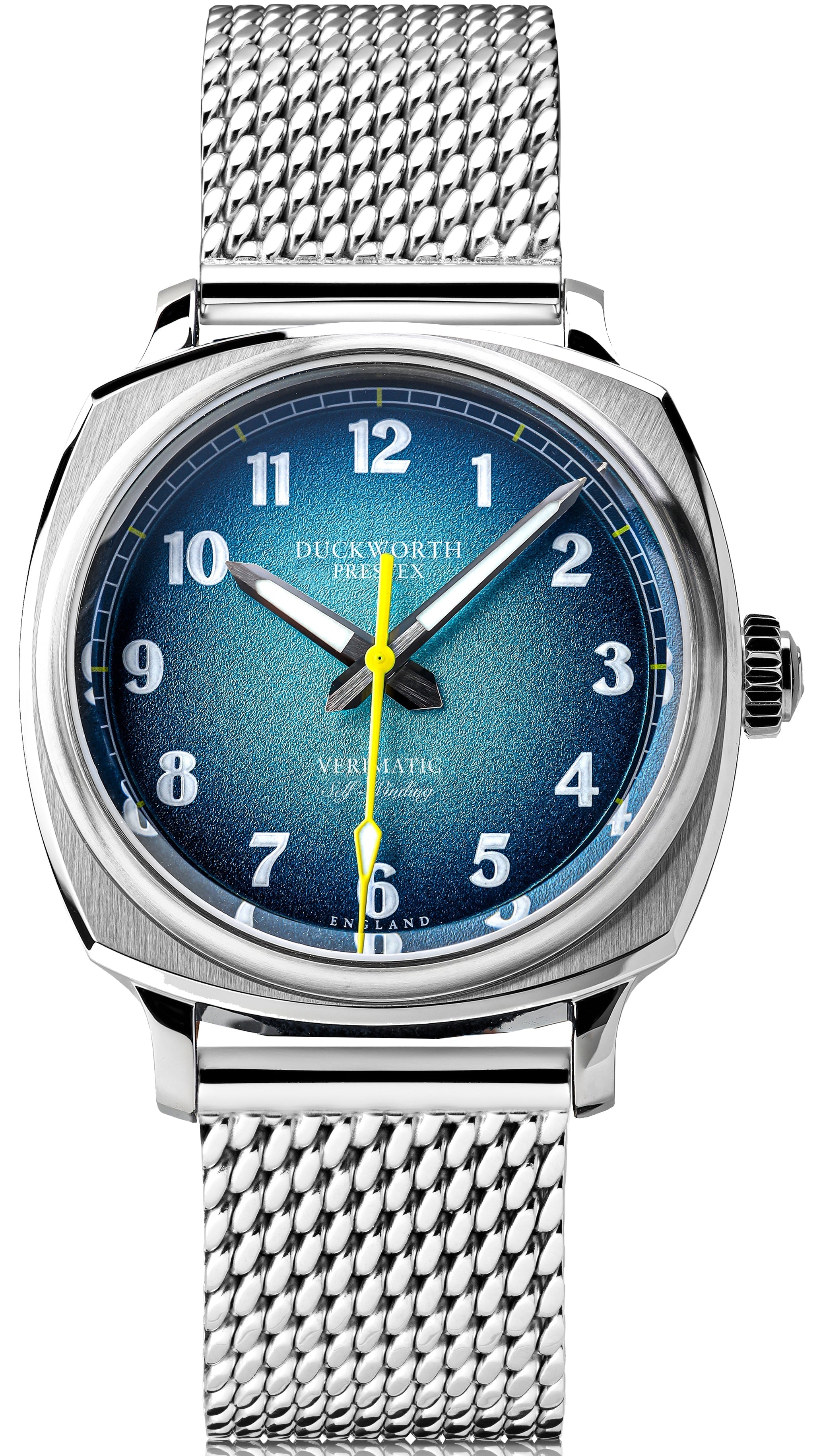 Duckworth Prestex Verimatic Blue Fume Mesh Bracelet Watch D891-03-ST Image 1