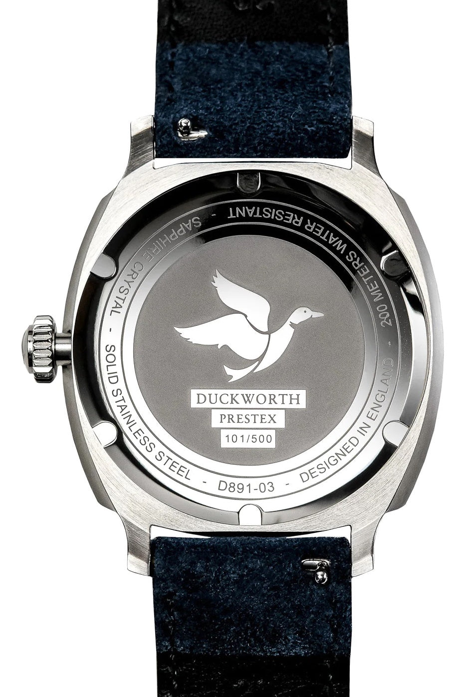 Duckworth Prestex Verimatic Green Fume Brown Suede Watch D891-04-F Image 2