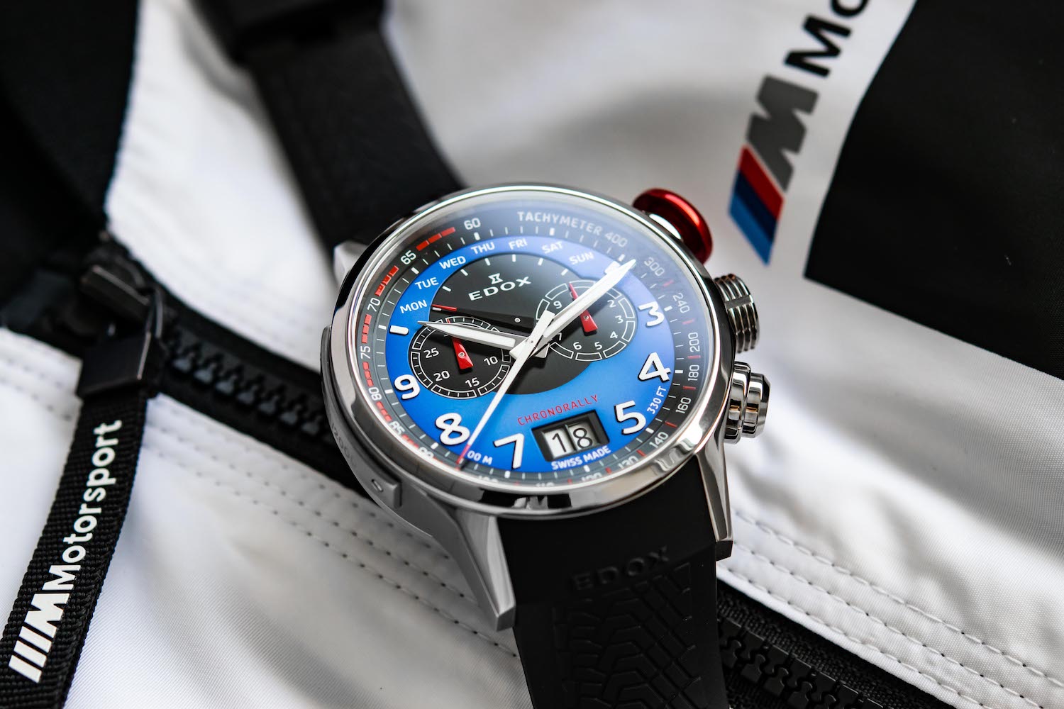 Edox Chronorally BMW M Motorsport Limited Edition Watch 38001 TINR BUDN Image 6