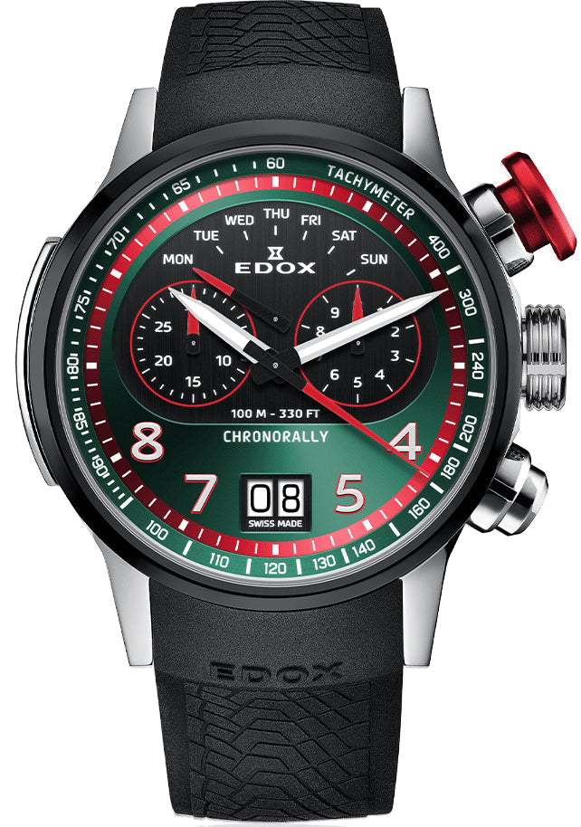Edox Chronorally Chronograph Titanium Watch 38001 TINNR VR Image 1