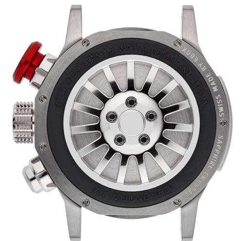 Edox Chronorally Chronograph Titanium Watch 38001 TINNR VR Image 2