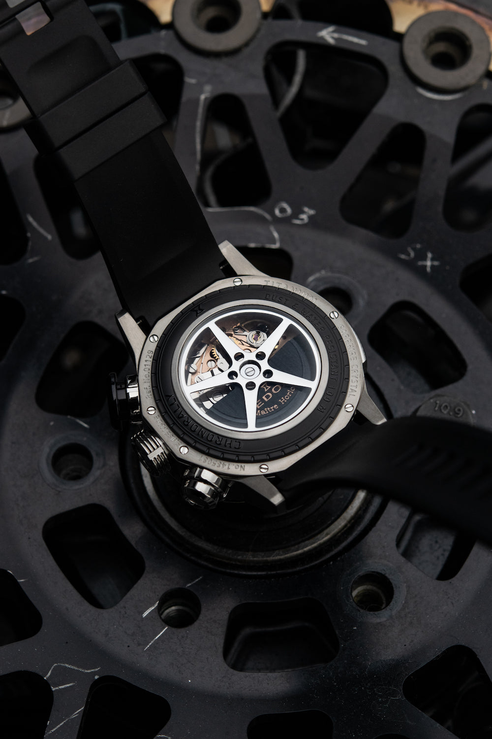 Edox Chronorally Chronograph Titinium 01129 TNCA BENO Image 2