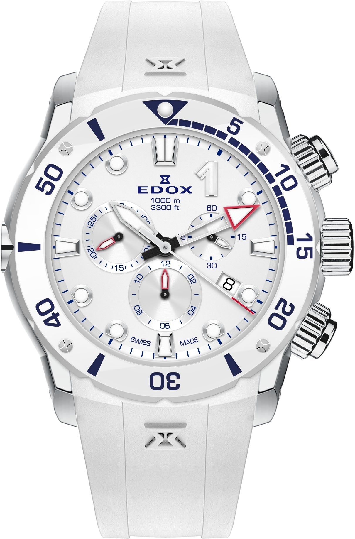 Edox CO-1 Chrono Quartz Titanium Mens D 10242 TINB BBUINR Image 1