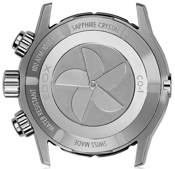 Edox CO-1 Chrono Quartz Titanium Mens D 10242 TINB BBUINR Image 2