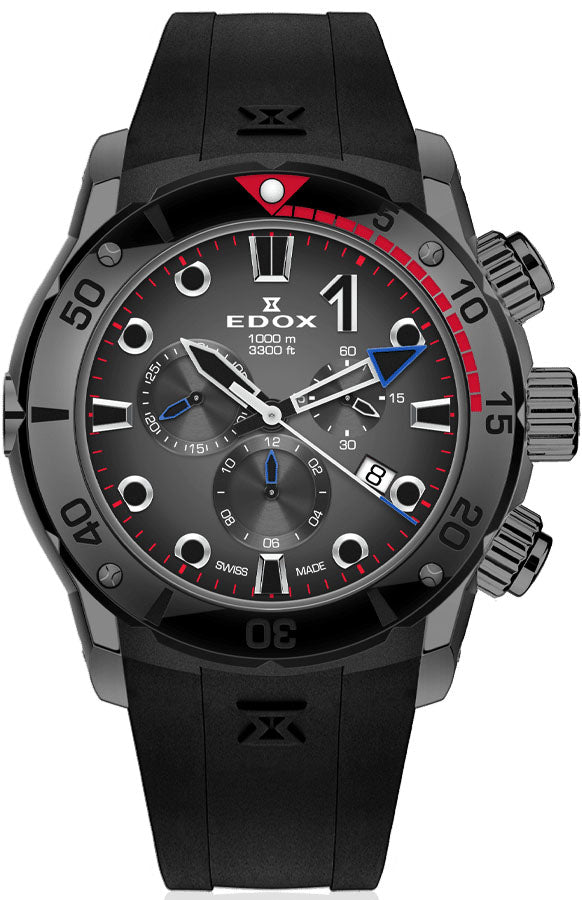 Edox CO-1 Chrono Quartz Titanium Watch 10242 TINGNR GIDNR Image 1