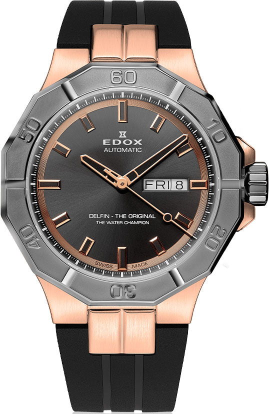 Edox Delfin The Original Day Date Watch 88008 3GCA BGO Image 1