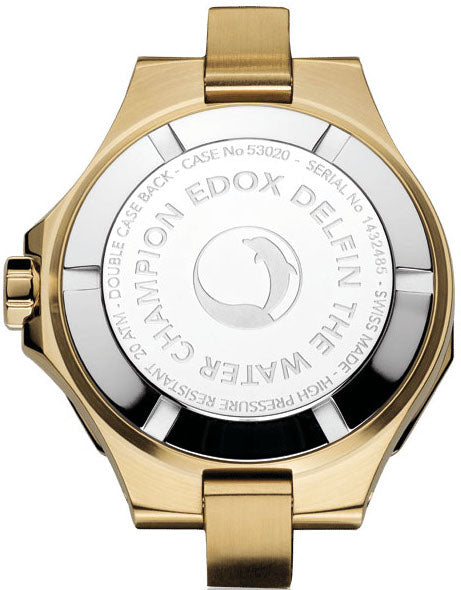 Edox Delfin The Original Lady Quartz 3 Hands Watch 53020 37JC NANRUD Image 2