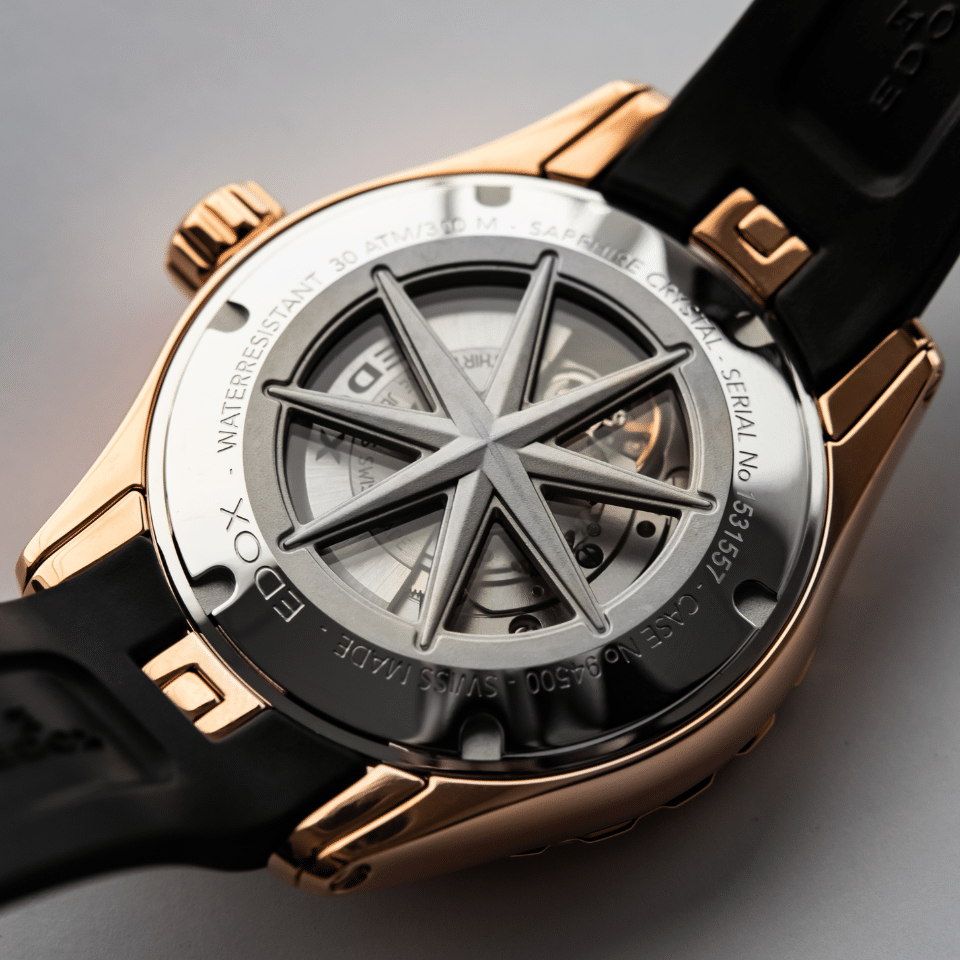 Edox Grand Ocean Power Reserve Small Second Watch 94500 357RCA BUIR Image 3