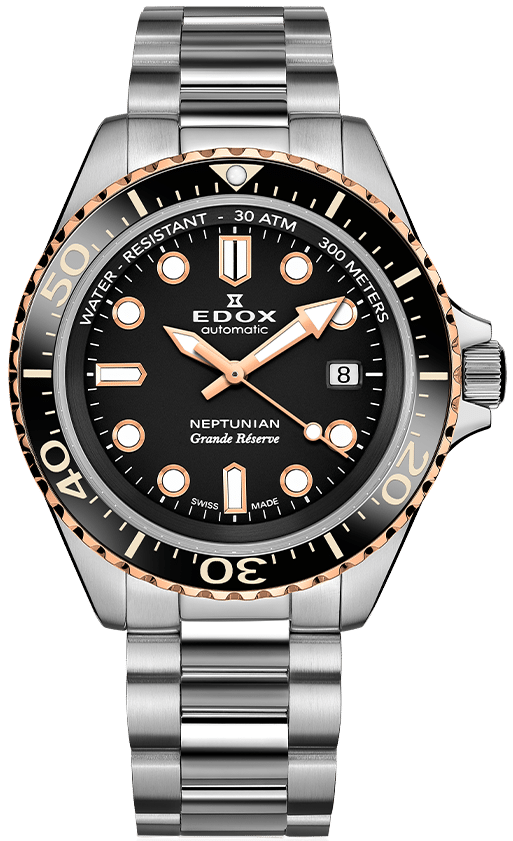 Edox Neptunian Grande Reserve Black Watch 80801 3NRM NIR Image 1