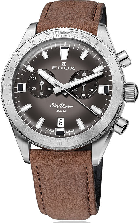 Edox Skydiver Chronograph Limited Edition Watch 10116 3 GRIDN Image 1