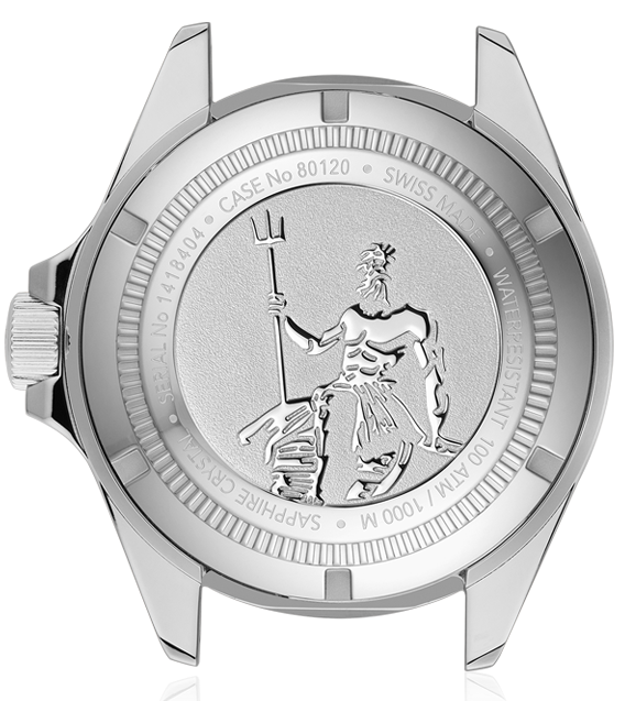Edox Skydiver Neptunian Automatic 3 Hands Watch 80120 3NCA BUIDN Image 2