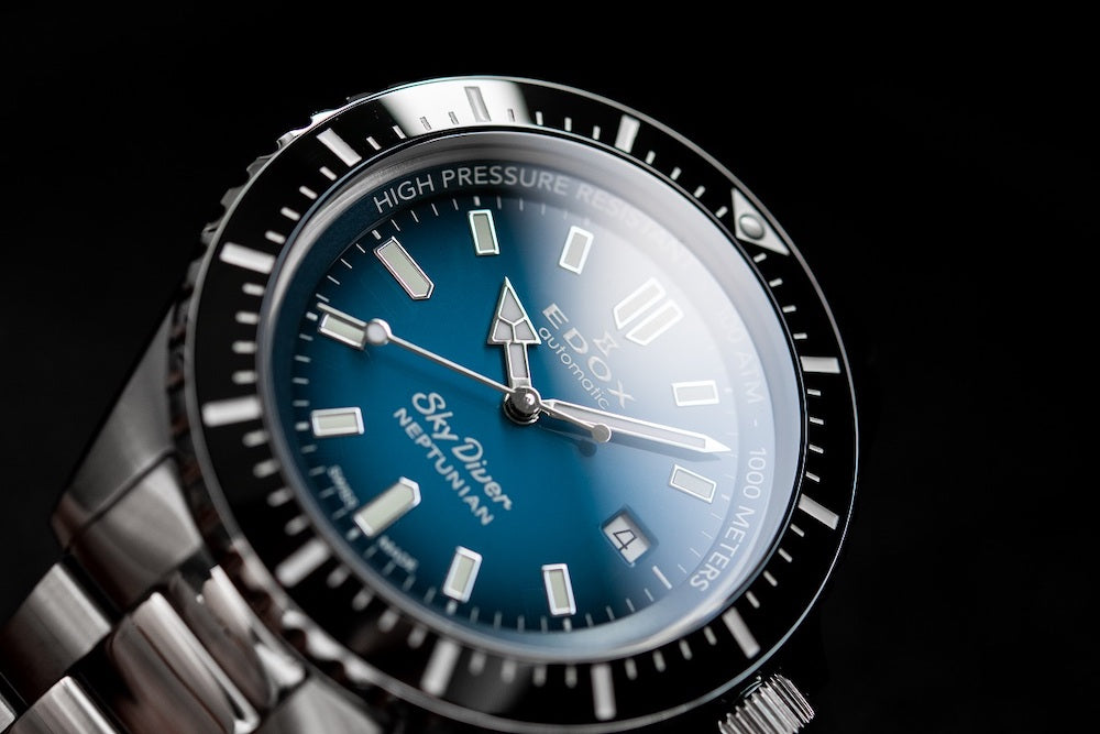 Edox Skydiver Neptunian Automatic 3 Hands Watch 80120 3NM BUIDN Image 6