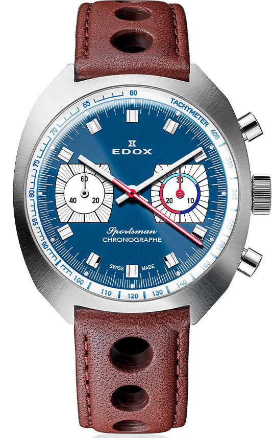 Edox Sportman Automatic Chrono Limited Edition Watch 08202 3BU BUIN Image 2