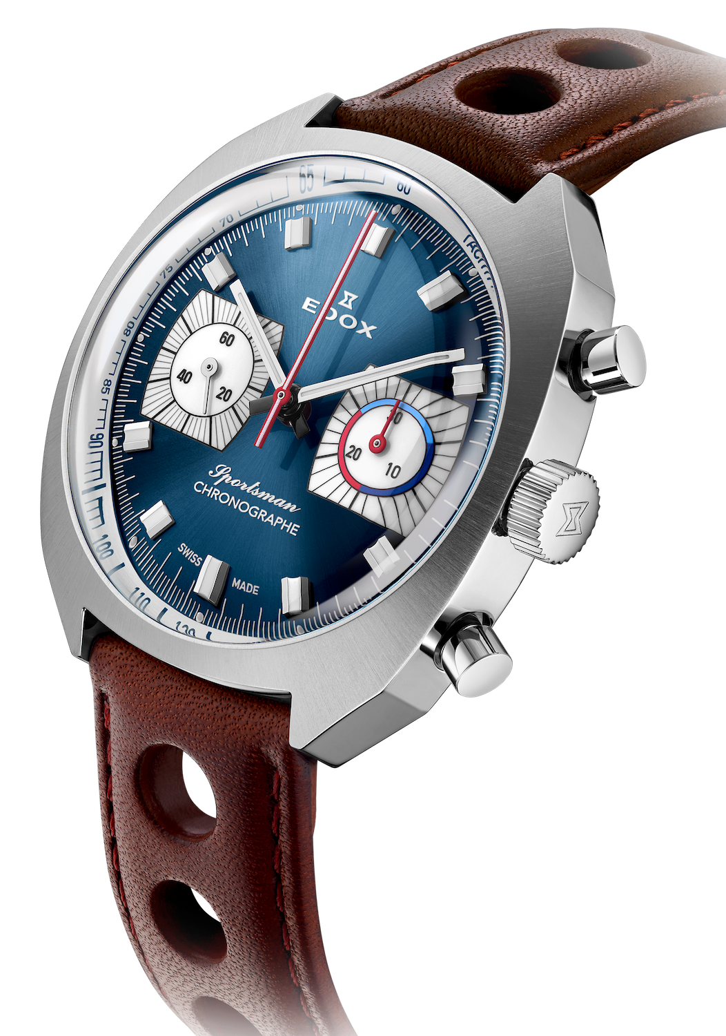 Edox Sportsman Chronographe Automatic Blue Limited Edition Watch 08202-3BU-BUIN Image 3