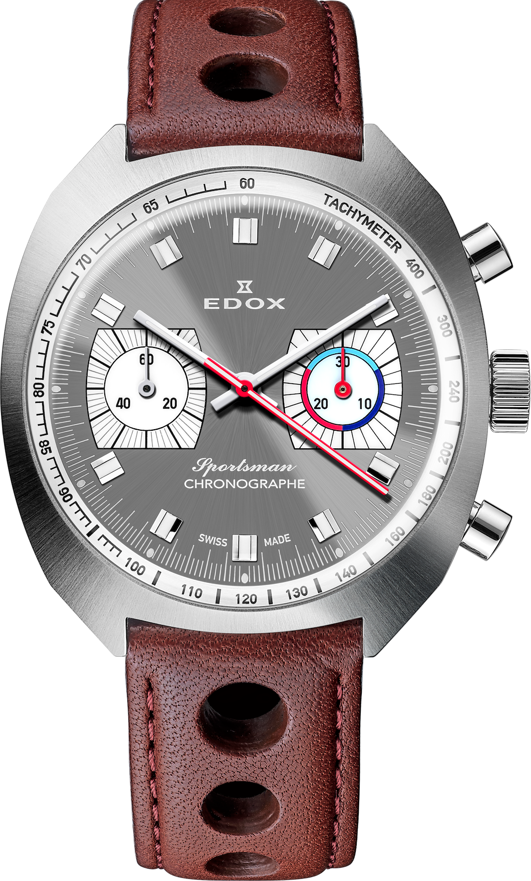 Edox Sportsman Chronographe Automatic Grey Limited Edition Watch 08202-3G-GIN Image 2