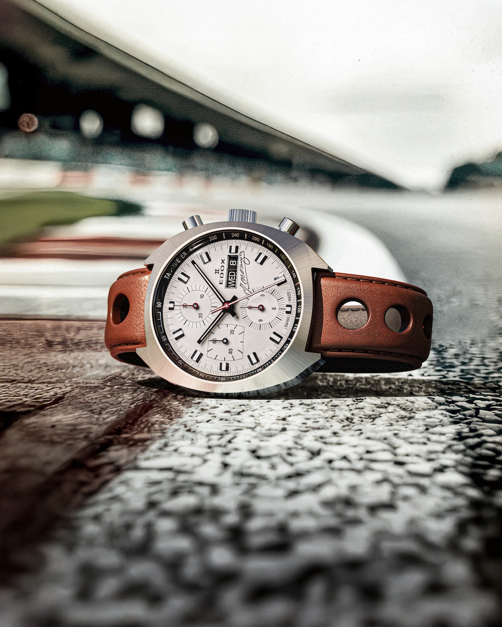Edox Sportsman Fangio Limited Edition Watch 01132 3G BEAN Image 10
