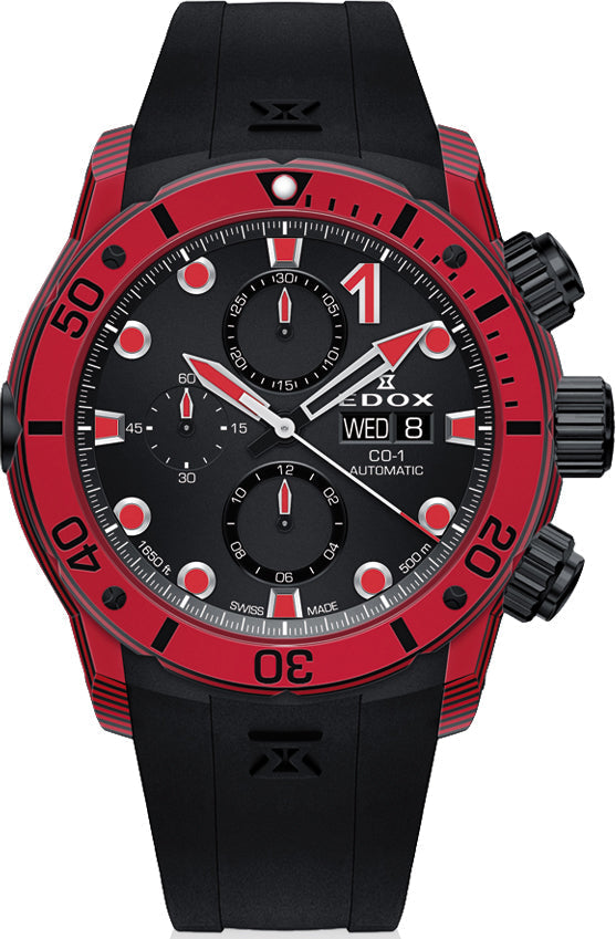 Edox Watch CO-1 Chronograph Automatic 01125 CLNRN NINRO Image 1