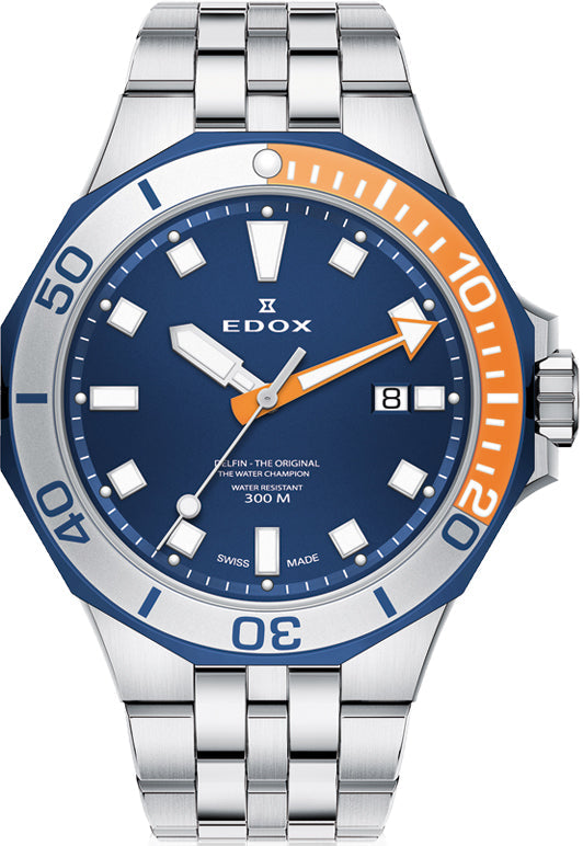 Edox Watch Delfin Diver 3 Hands 53015 357BUOM BUIN Image 1