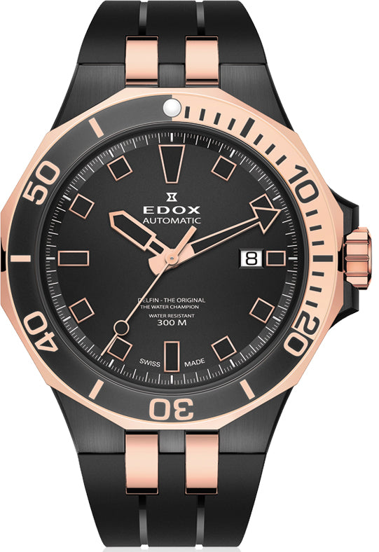Edox Watch Delfin Diver 3 Hands 80110 357NRCA NIR Image 1